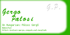 gergo palosi business card