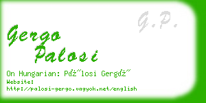 gergo palosi business card